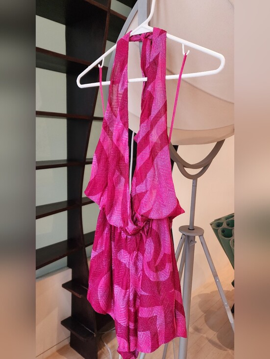Missoni Other - Missoni Mare Pink & Magenta Wave-Print Swim Romper Coverup Size 42